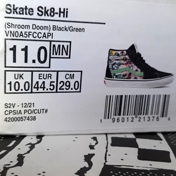 Vans Skate Sk8-Hi Shroom Doom *NWT in Box* - Picture 8 of 11